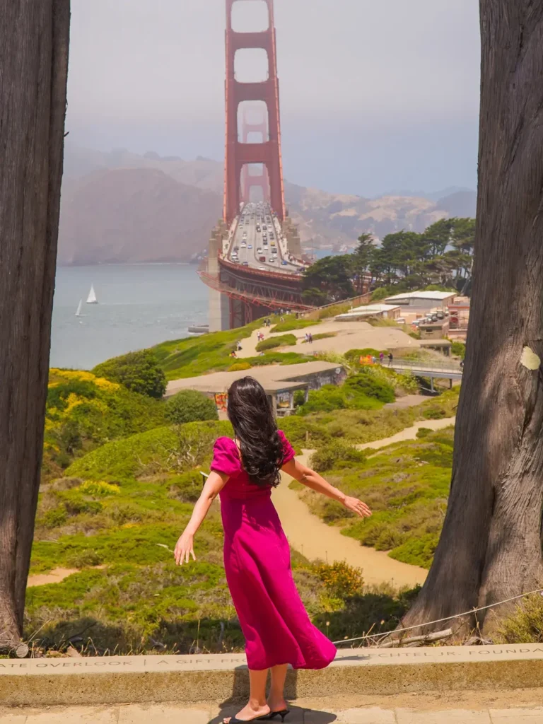 Golden Gate Bridge from Golden Gate Overlook, San Francisco California